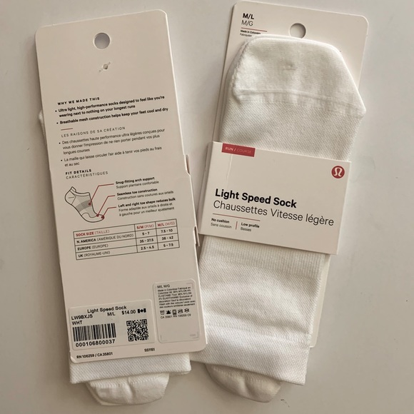 Lululemon socks.